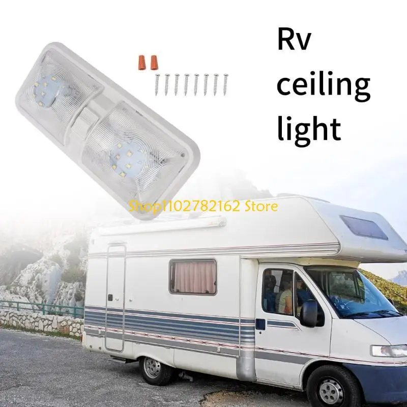 

547B Replacement Dome Light for Marine Interior Lighting with Switch Ceiling Double Dome Light Trailer Accessories