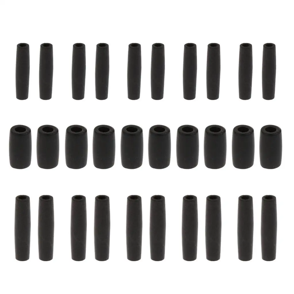 Pack of 10 Durable Plastic Saxophone Sax Connecting Joint Piece DIY Black