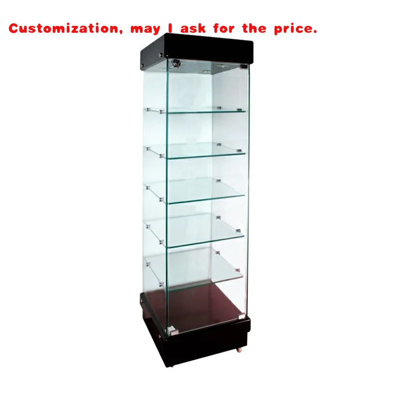 

на заказ. Домашняя гостиная Светодиодный стеклянный винный шкаф, торговый центр Продукт Стеклянная витрина