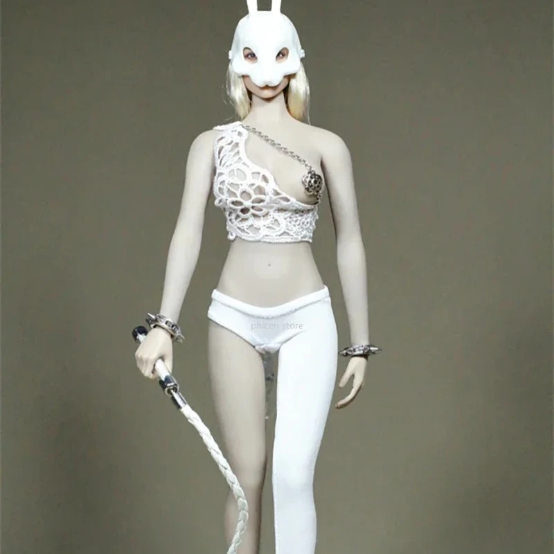 1/6 Schaal Miss White Rabbit Kleding met Totem Top Enkele Been Leggings Set voor 12in Ph Tbl Vrouwelijke Soldaat Action Figure speelgoed