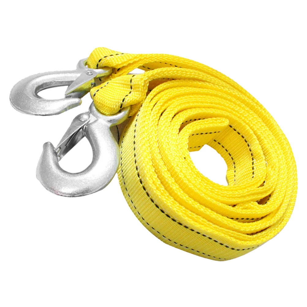 

Hooks Towing Rope 4m 5T Heavy Duty Nylon Strap for Cars Trucks Vehicle Recovery Emergency Use Strong Flexible
