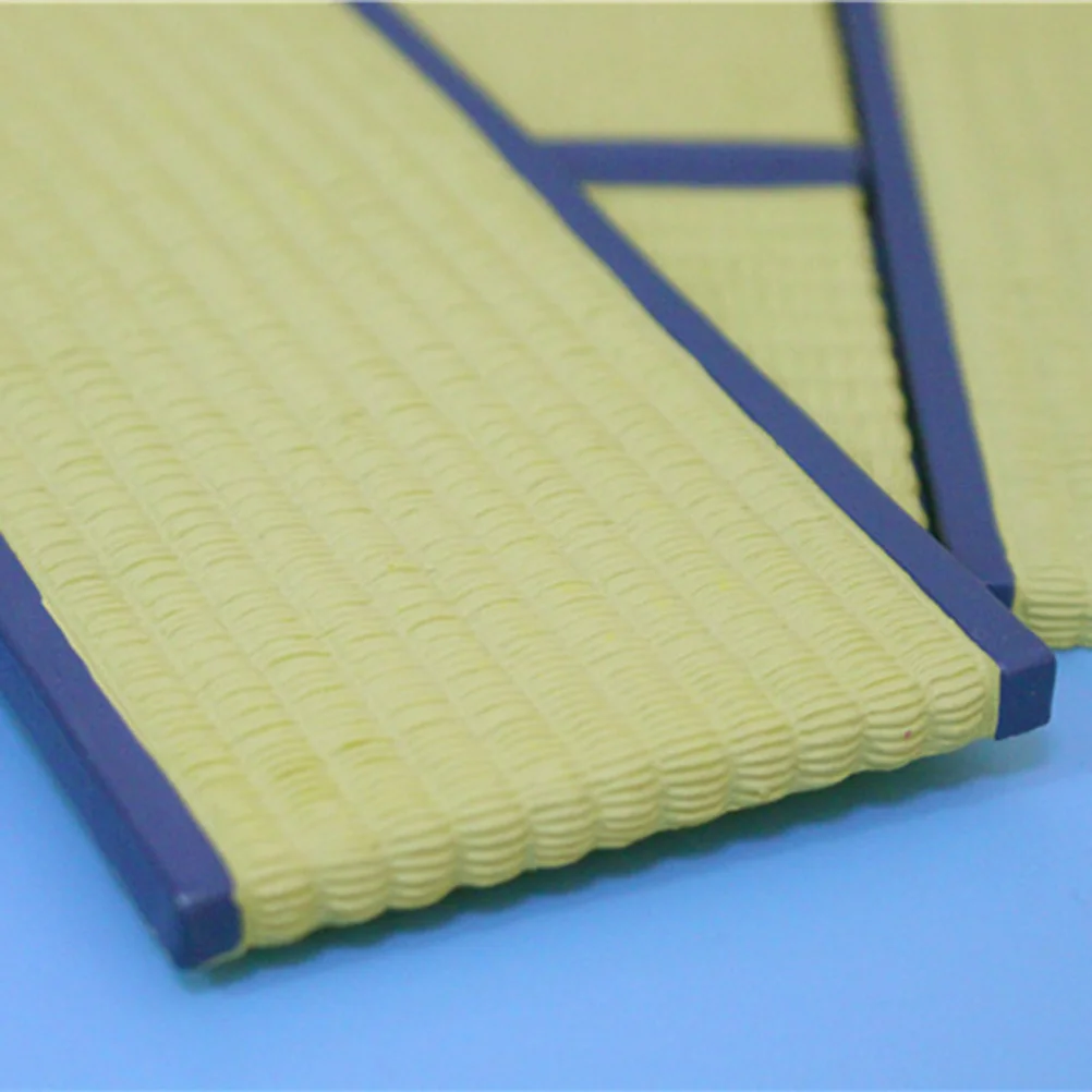 Tapete Redondo Miniatura Tatami para Decoração de Casa de Bonecas, Acessórios de Quarto Estilo Japonês, Suprimentos para Cenário de Brincadeira Infantil