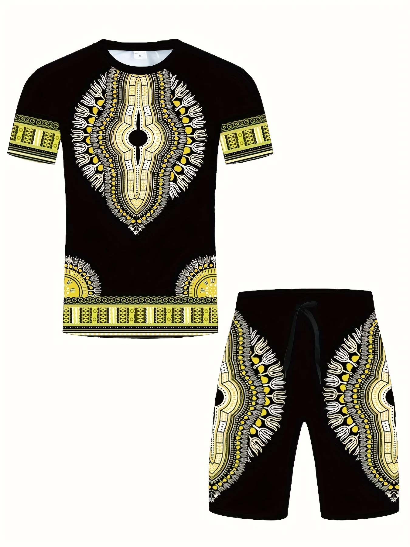 

2025 Short Animal Pattern 3D T-shirt and Shorts Set Summer Hot Selling Men Sports and Leisure Set Men Fashion Set Quick Drying