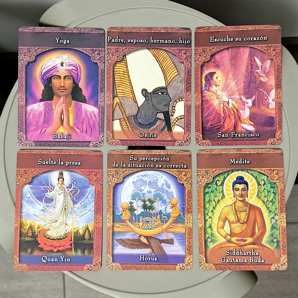 Ascended Master Oracle Deck 44 tarjetas Oracle en idioma español 10,4*7,3 cm