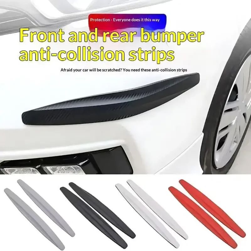 4pcs Car Bumper Protector Strip Guard Corner Protection Strips Scratch Protector Crash Anti Collision Auto Accessories