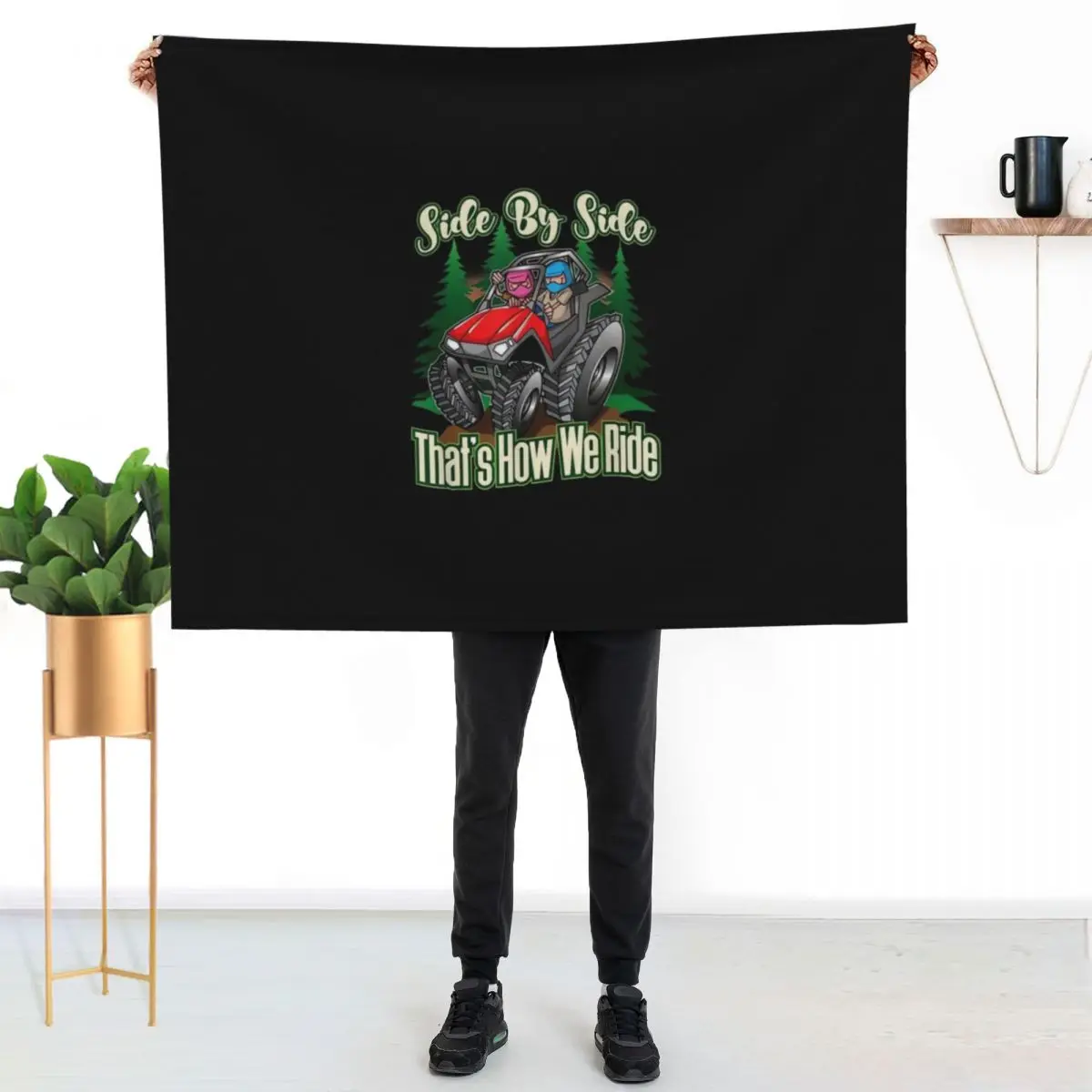 Side By Side AV Four Wheeler Off Road Riding Throw Blanket Winter beds blankets and throws Sleeping Bag Thin Large Blankets