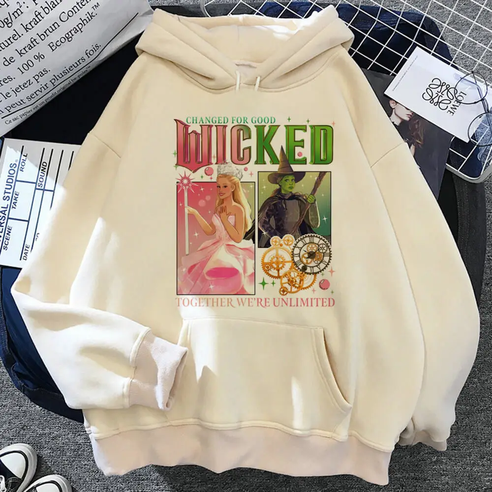 Wicked hoodie trendy casual wear athleisure printed design funny female pullover hoddie patterned printed design elegant funny