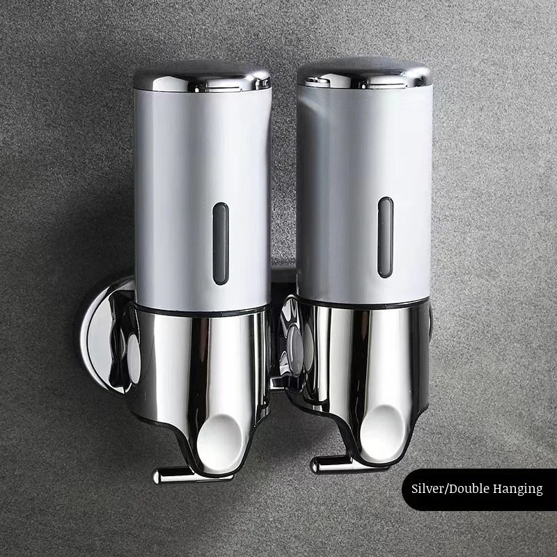 Hotel Soap Dispenser Stainless Steel Soap Dispenser Wall-mounted Pull Rod Manually Press Shower Gel To Soap Dispenser