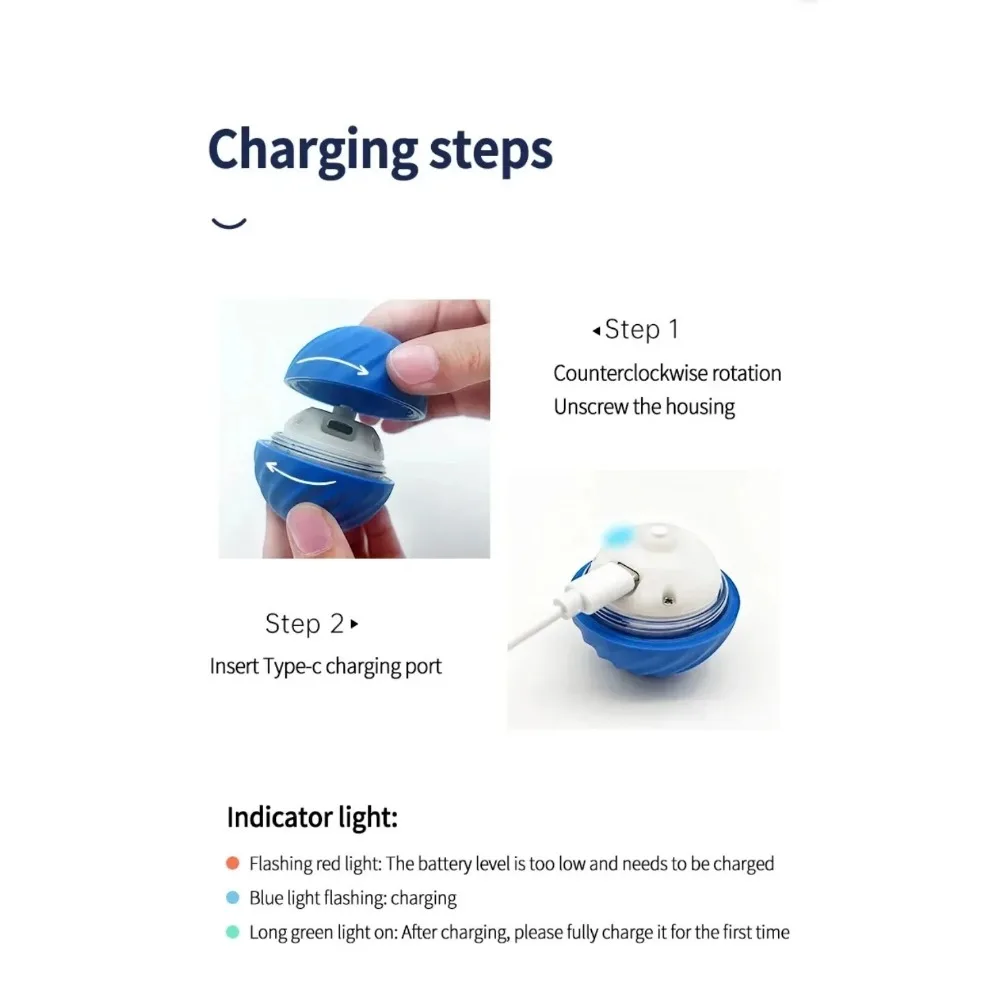 Dog Toy Ball Electronic Interactive Pet Toy Ball Electronic Interactive Pet Products Rechargeable Smart Moving Gravity Jumping