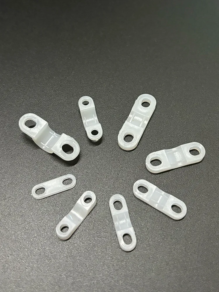 White PE Material Plastic Pressure Line Board Flat Cable Clamp Arched Wire Fixing Piece Insulation Wiring Accessories Fixed Seat