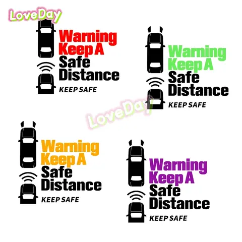 Håll avstånd kreativ bilklistermärke Håll säkert Följ avstånd varningsklistermärke vinyl auto glas färgklistermärke 10 best sales håll avstånd-dekal - №6