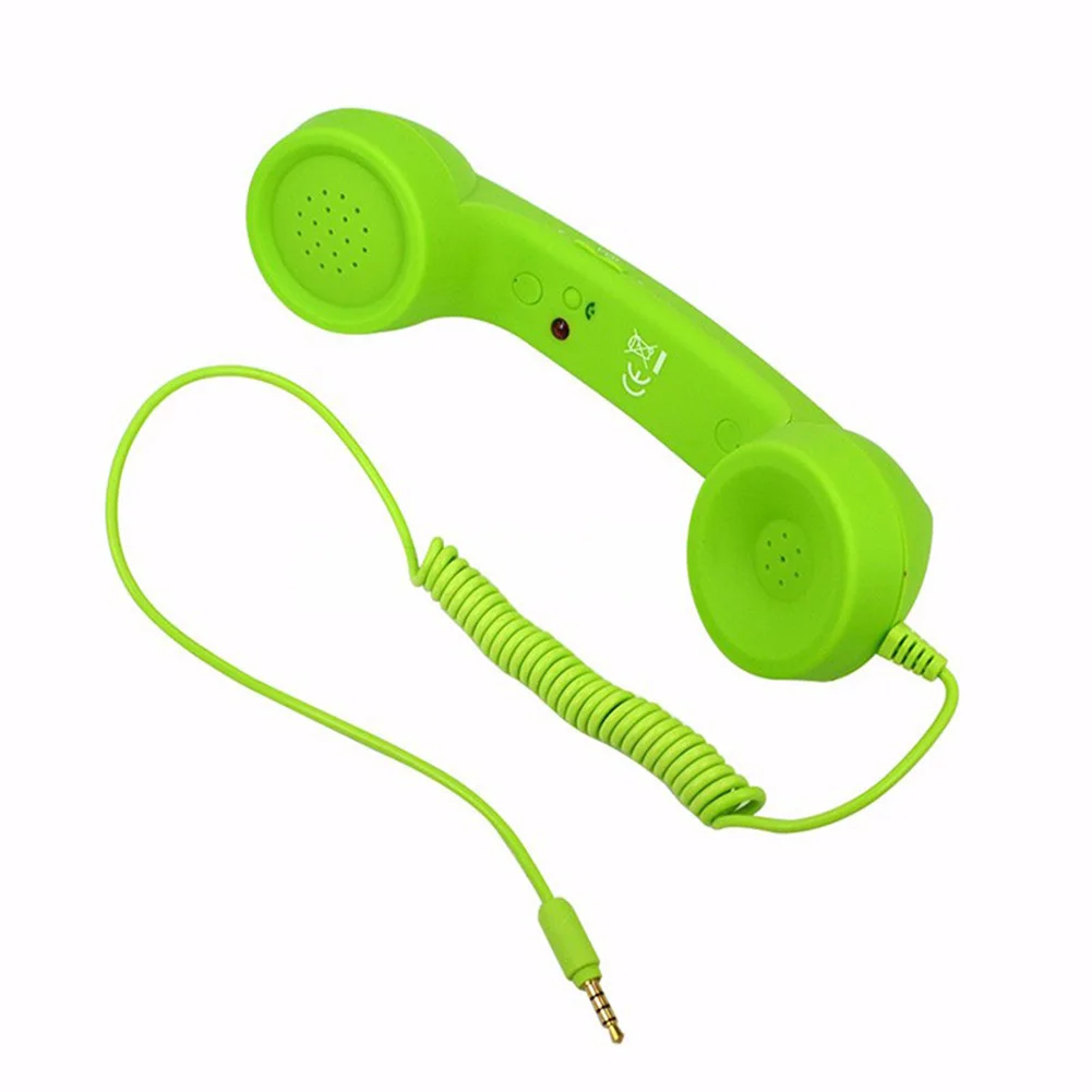 Universal Mobile Phone External Handheld Microphone Classic Cellphone Wired Earpiece Receiver Headset For 3.5mm and Type-C Port