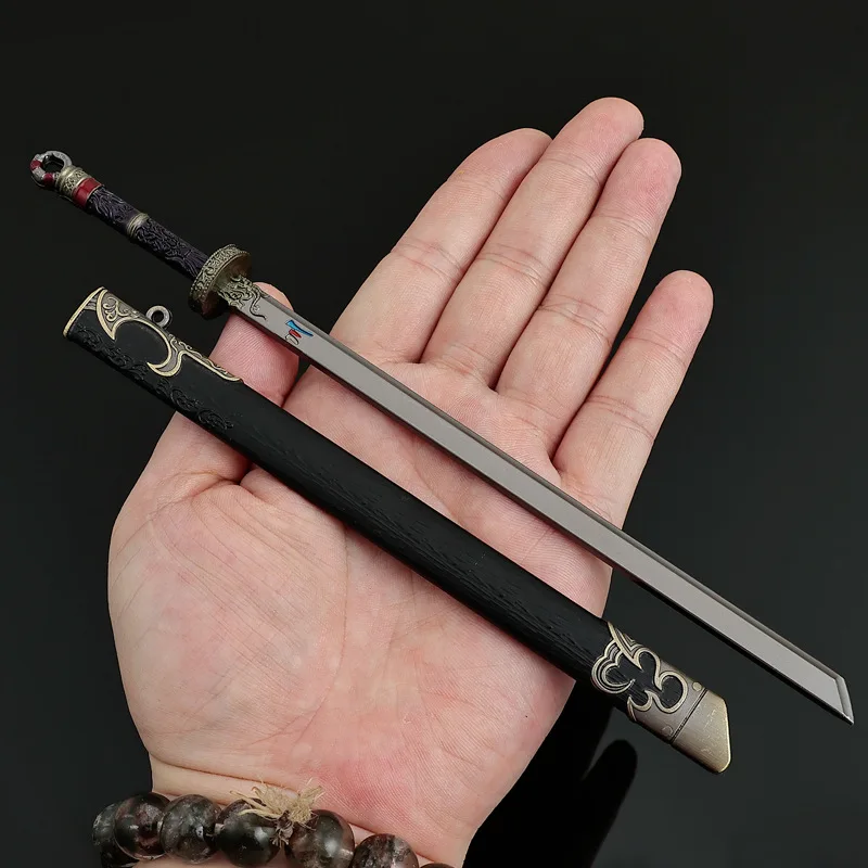 22 cm/8.66 pollici The Demon Hunter Anime Periferiche Meng Chuan Demon coltello armi Modello Involucro di Metallo Artigianale Articolo Giocattolo del Ragazzo Regali
