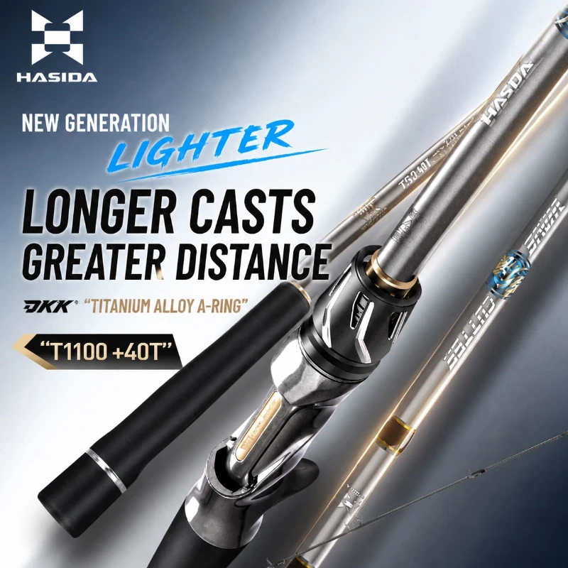 HASIDA Zhanlang 2 Generation Long Casting Lure Fishing Rod Carbon Fiber Spinning Rod For Seabass Freshwater Saltwater Fishing