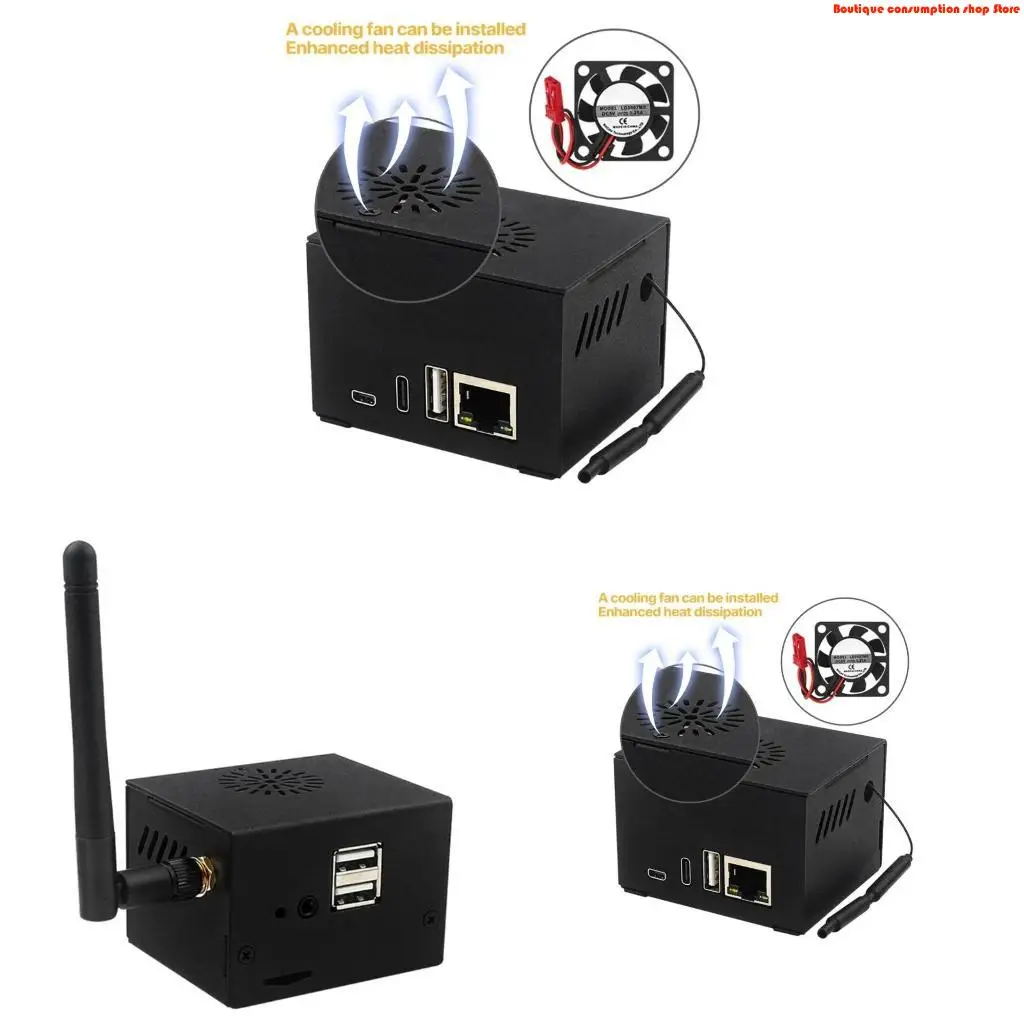 L9NA Alloy Protective Case for Orange 3 Board Enclosure Enhanced Cooling Box Simple Installation