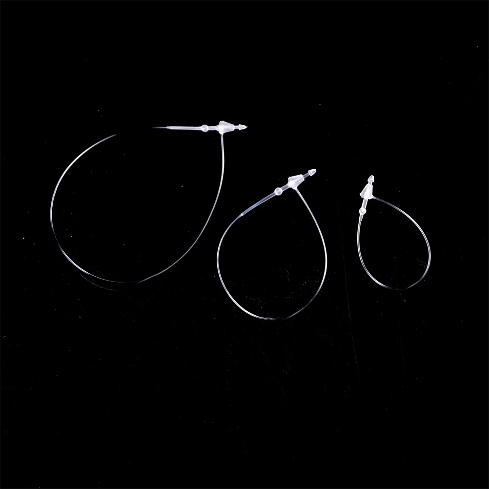 Hot 1000pcs/lot Plastic Cable Ties Strung Garment Clothes Price Tags Cards Labels Wholesale 3 Sizes 7.5cm/13.5cm/18cm