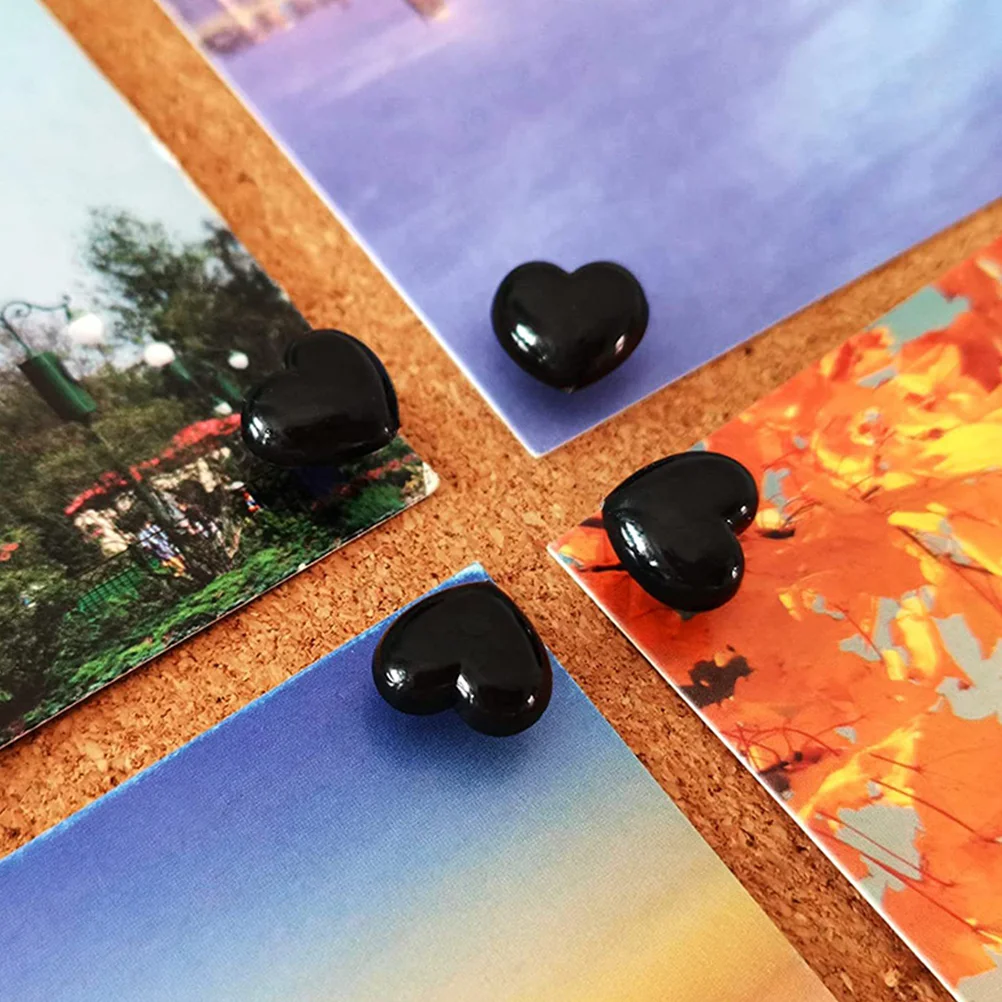 

Heart Shape Push Pins ABS Material Map Tacks Thumb Tacks Cork Board Accessories Office Supplies Wear Resistant