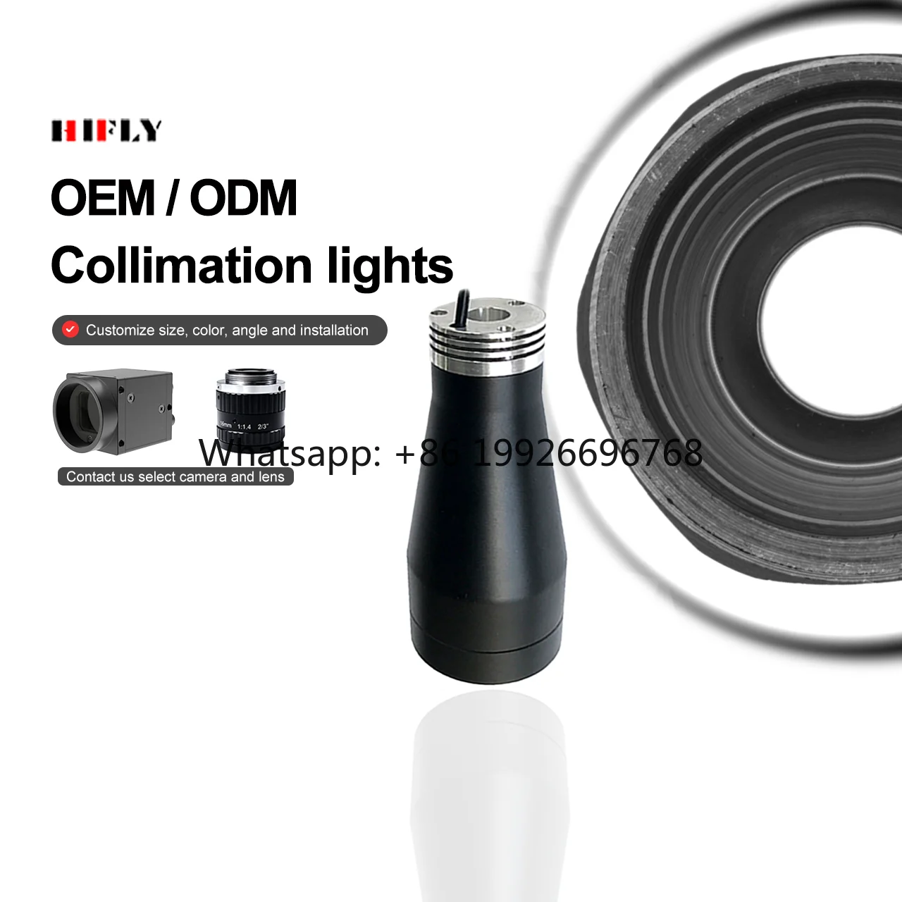 Professional Contour Measurement Parallel Tube 50mm  Vision Collimated Telecentric Light