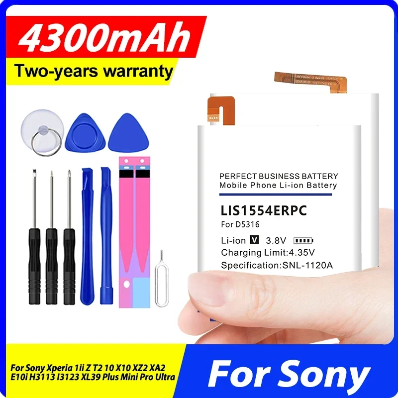 LIP1657ERPC LIS1554ERPC 12390586-00 Battery For Sony Xperia 1ii Z T2 10 X10 XZ2 XA2 E10i H3113 I3123 XL39 Plus Mini Pro Ultra