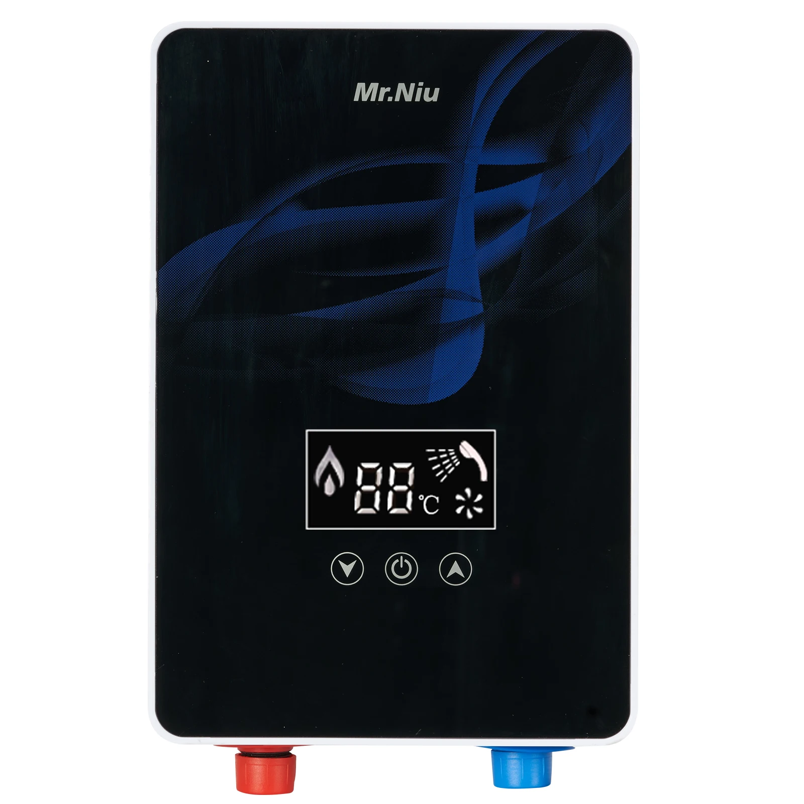 

Instant Electric Water Heater Shower Bathroom On Demand Hot Water 220-240V 6001W LED Digital Display Temperature Automatica