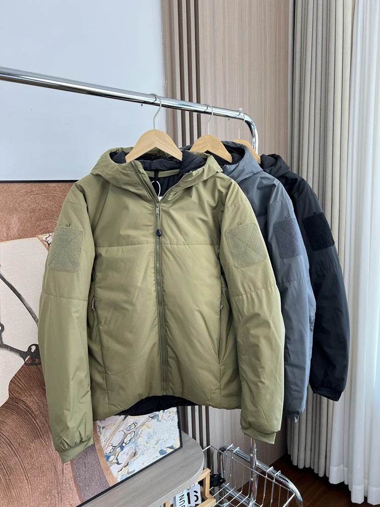 

Мужская легкая дышащая хлопковая куртка с капюшоном для активного отдыха, повседневная, модная, ветрозащитная, водоотталкивающая, теплая, в молодежном городском стиле