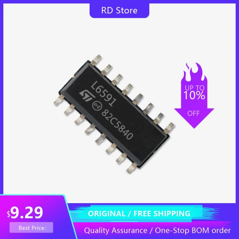 

5Pcs/Lot SMD L6591TR L6591 Package SOP-16 Switch Controller Free SHipping