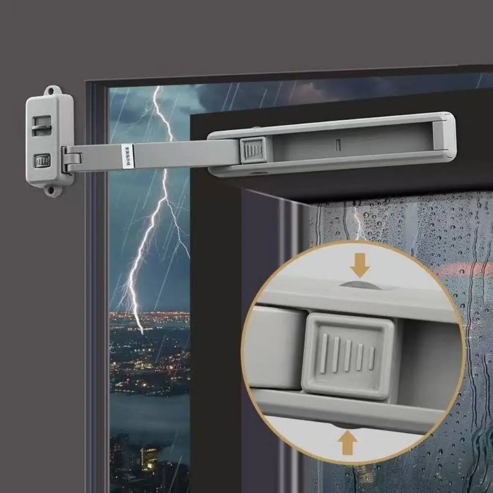 Plastikowy zamek zabezpieczający przed dziećmi, bez wiercenia, unisex, ogranicznik do drzwi i okien, mocne mocowanie, zabezpieczenie przed kradzieżą, blokada okna.
