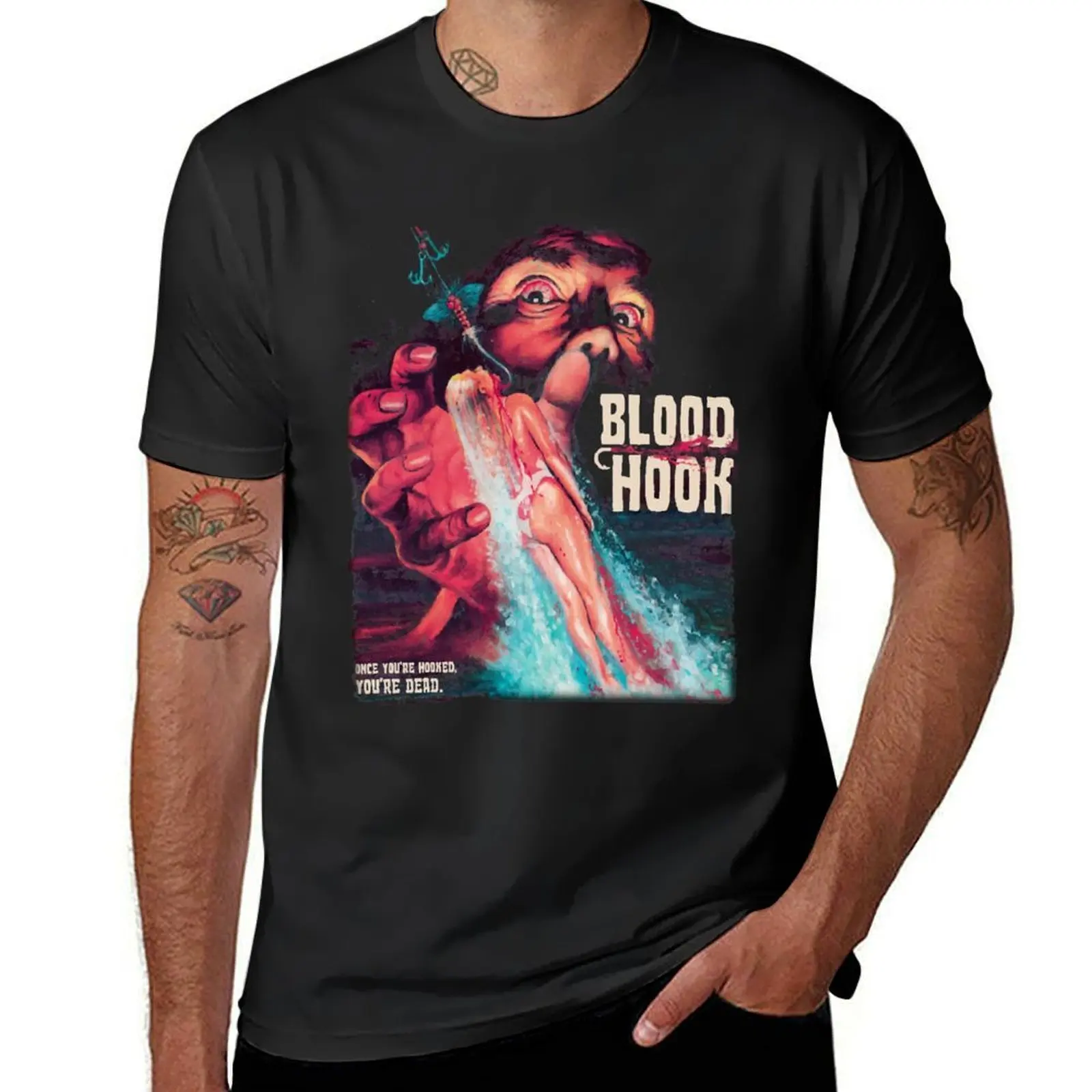 

Blood Hook Essential T-Shirt blanks shirts graphic tees Short sleeve tee funny shirt cotton black t-shirts for men