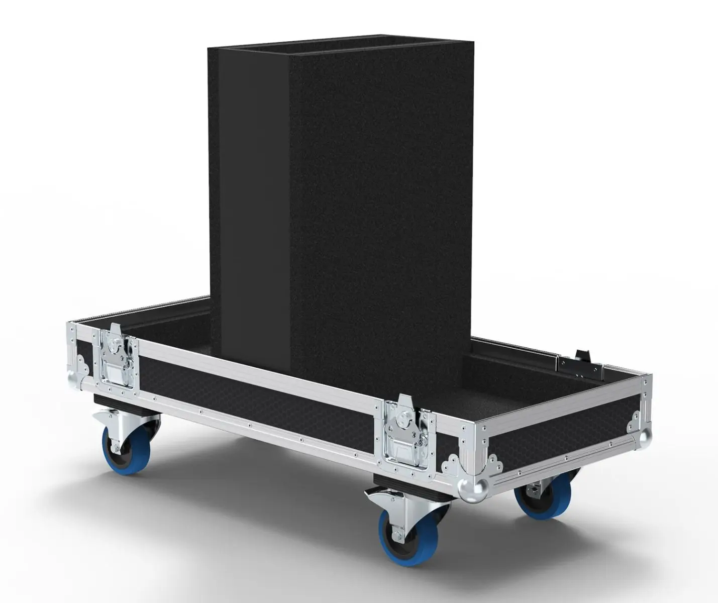 Double Speaker Flight Road Case Customizable OEM/ODM Aluminum And Plastic EVA Box Waterproof And Shockproof Storage