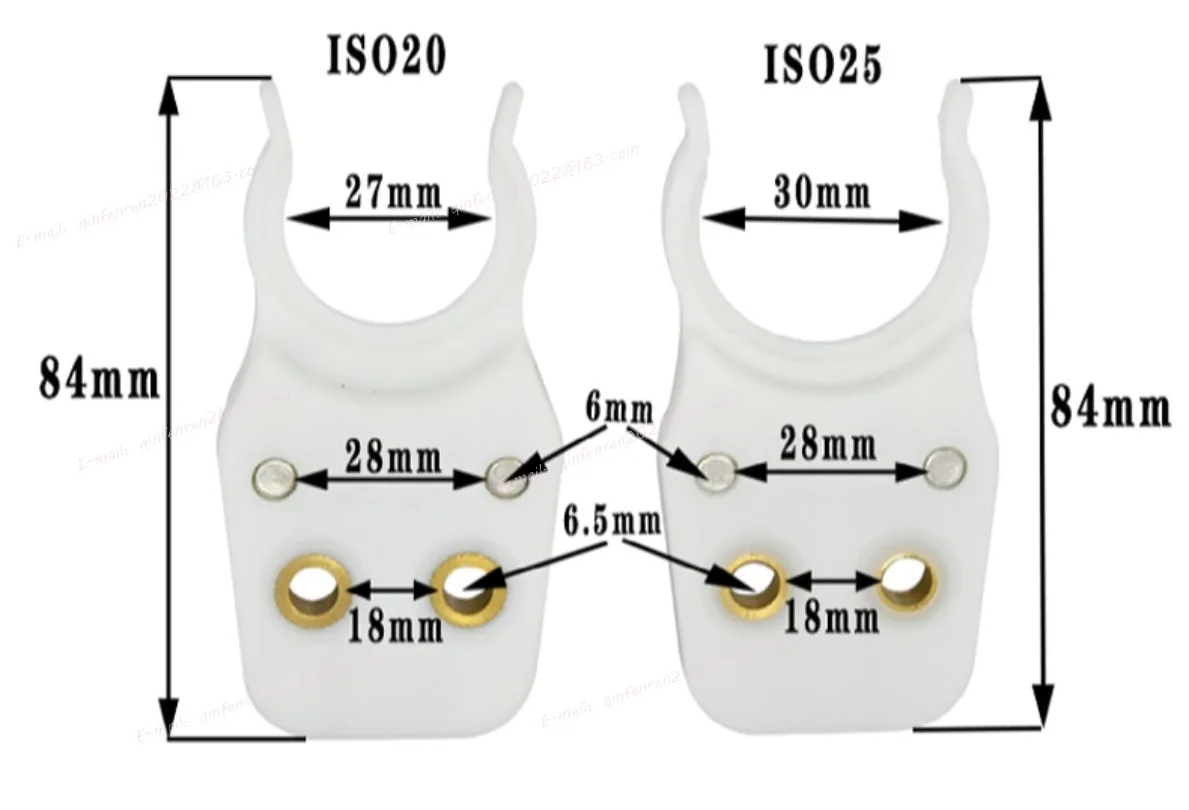 ISO20 ISO25 ISO30 BT40 BT30 NBT30 HSK63 ABS Tool Holder Clamping Claw for Spindle Knife Shank Tool Change Knife Automatic 1PC