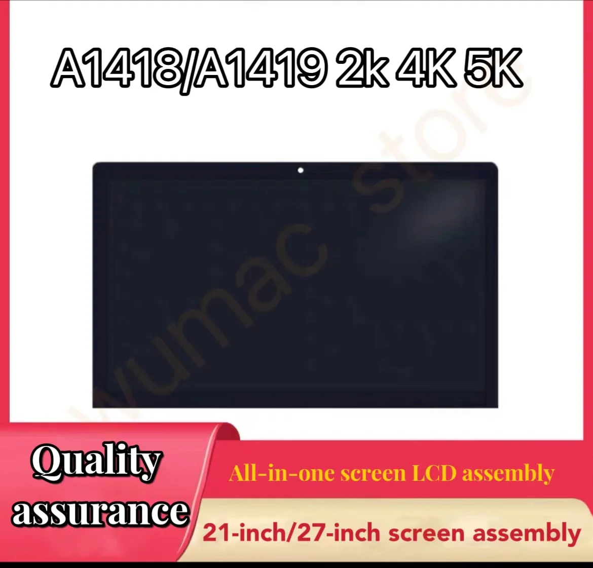 For iMac 27'' A1419 A2115 2K 5K LCD Screen replacement Display w/Glass  LM270QQ1(SD)(F1)(F2)(A1)(A2)(B1)(C1)(E1)