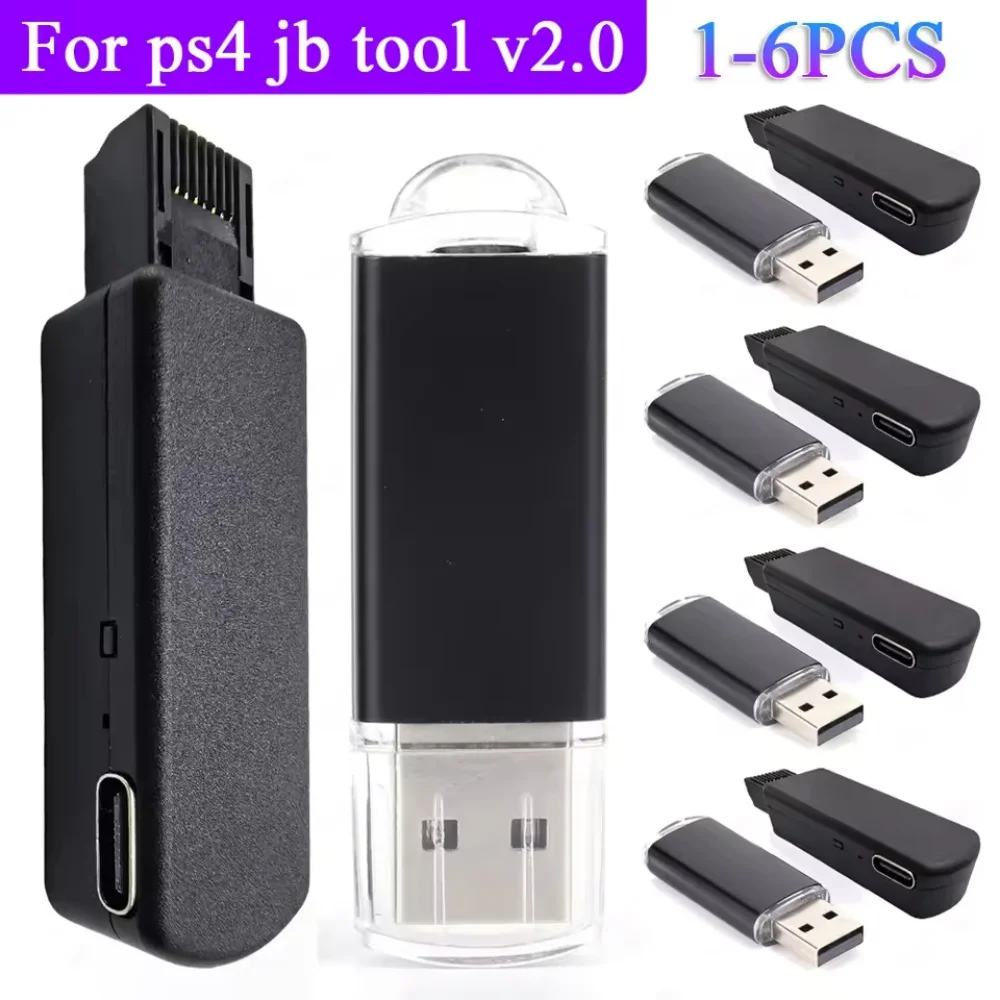 مجموعة أدوات JB بمفتاح واحد مع مجموعة كابل إيثرنت من النوع C محول USB JB لنظام PS4/PS4 Pro/PS4 Slim FW 9.0-11.0