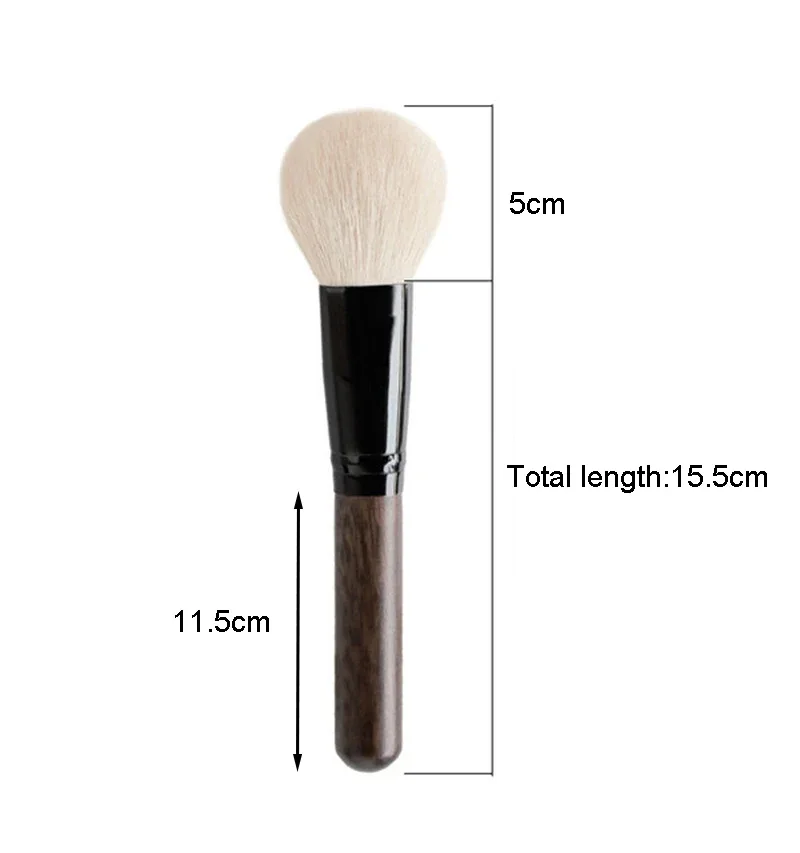 Big Goat Hair Round Blush Brush Overall Blending Make Up Brush Foundation Eyeshadow Eyebrow Eyeliner Highlighter Bronzer Brush