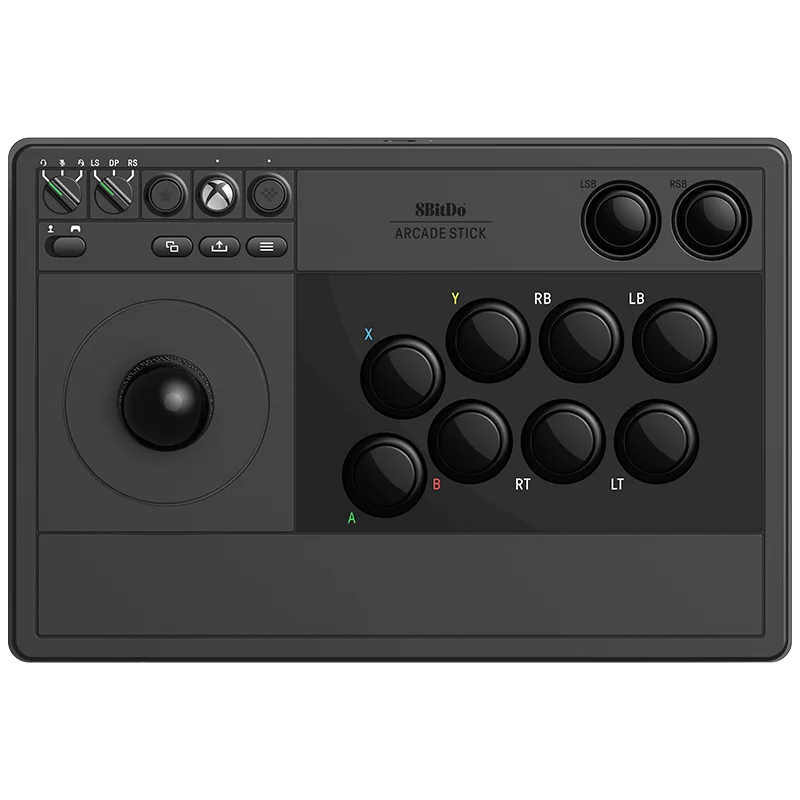 8BitDo-Wired Arcade Stick, Sem Fio, 2.4G, 30 Horas de Tempo de Jogo para Windows 10, Xbox Series X, Xbox Series S, Xbox One