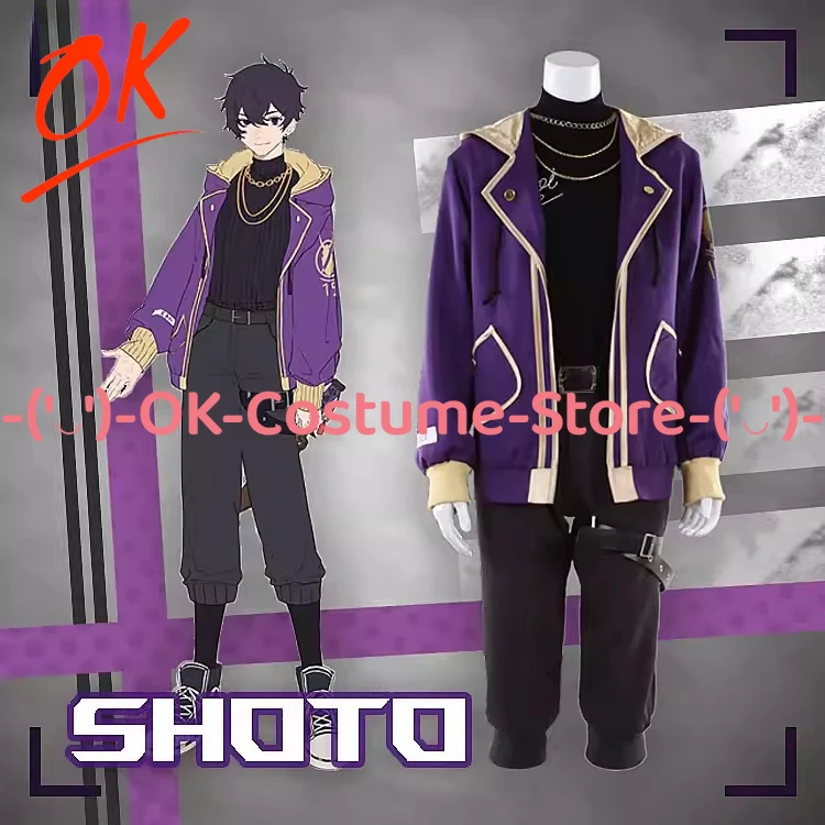 

[Customized Size] Virtual YouTuber Shoto Shxtou Cosplay Costume Anime Character Outfit Halloween Carnival Party Uniform Suit