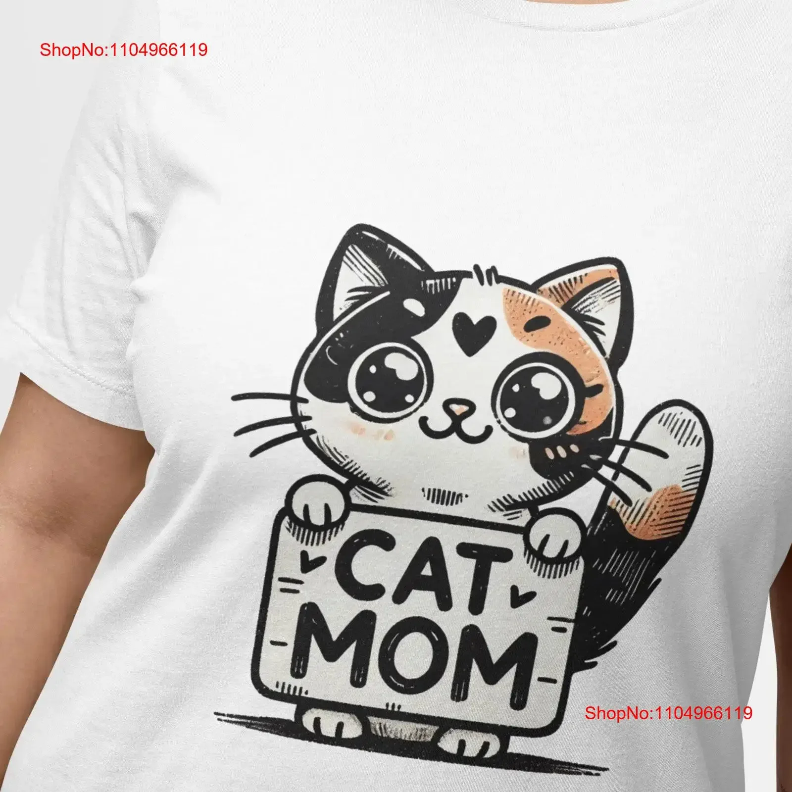 

Calico Cat Mom T Shirt Cute Lover with Heart Design Perfect Mother's Day or Birthday Top for Enthusiast vintage Washed