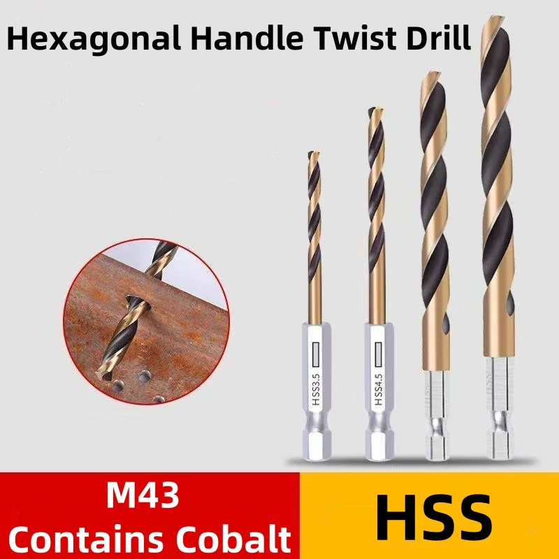 

Hexagonal handle Titanium Twists drill 1-10mm electric drill screwdriver drilling reaming drill tool for wood plastic aluminum