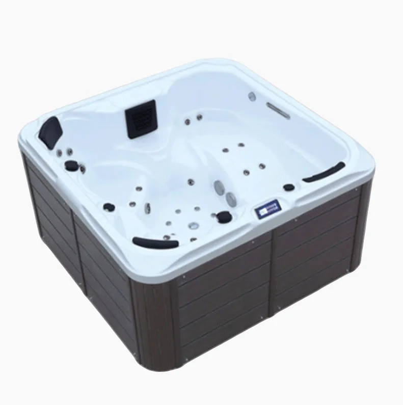 Comfortable Freestanding Bathtubs Furniture Artificial Stone Whirlpool Massage Tubs