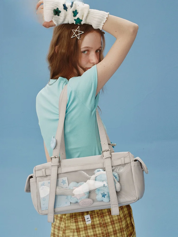 

VANWALK Happy Band, большая сумка через плечо Capaci, женская дорожная сумка для прогулок, мягкий корейский полиэстер, материал