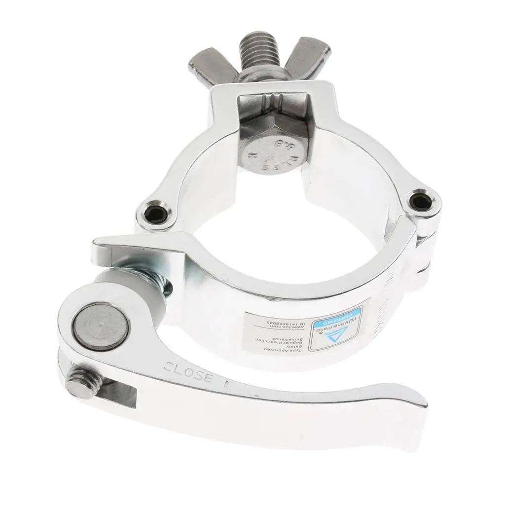 

Stage Lighting Clamp Aluminum Alloy Hook for Truss Heavy Duty 100kg for Theater Bar Event Fit 48-51mm Pipe