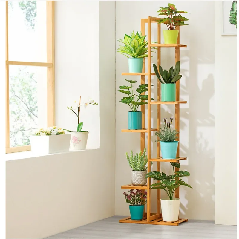 Floor Stand for Flowers Multi-Layer Storage Shelf Thickened Plate Fine Workmanship Decorative Plant Stand Sturdy Display Rack