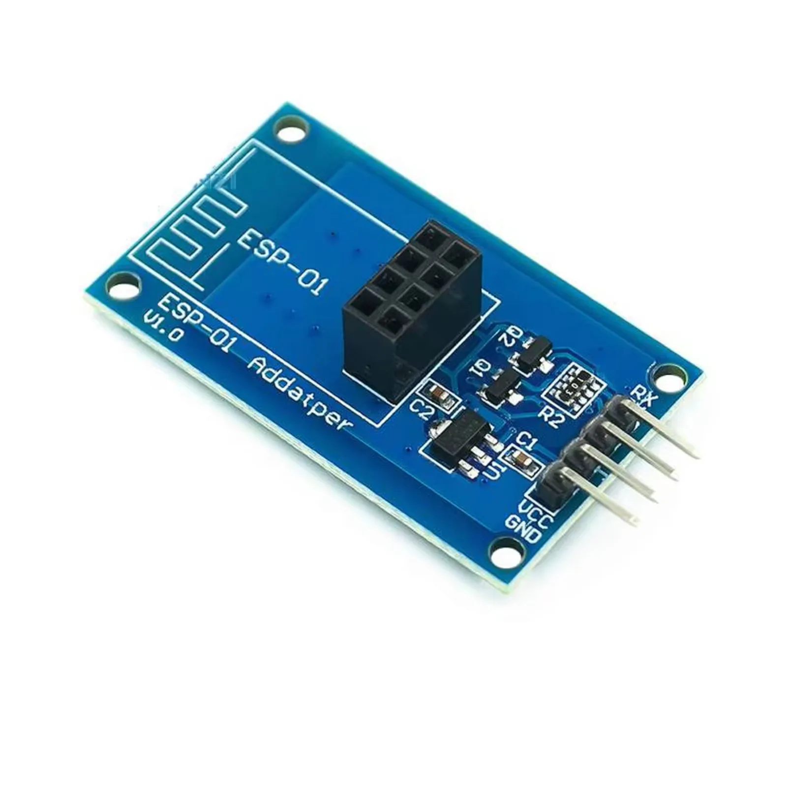 10 Uds ESP8266 ESP-01 módulo adaptador inalámbrico WiFi serie DC3.3V 5V para Arduino