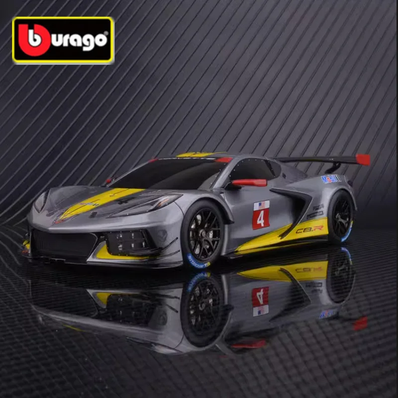 1:24 2020 Chevrolet Corvette C8 R Alloy Sports Car Model Diecasts Metal Racing Vehicles Car Model Simulation Childrens Toys Gift