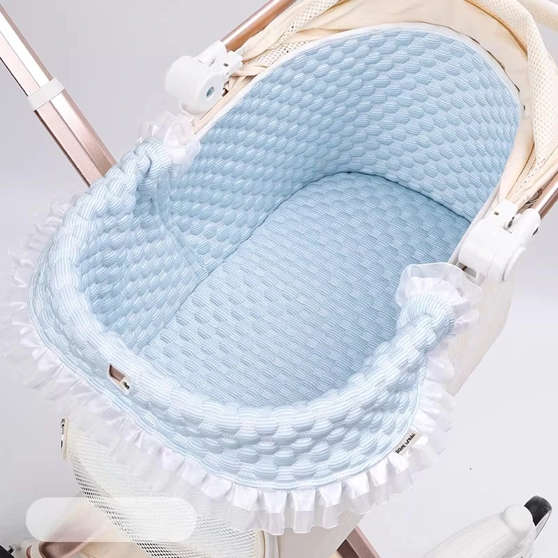 Pet Dog Stroller Inner Cushion | Puppy Stroller Basket Covers | Full Cover Skin-friendly Cooling Fabric - Lace Pet Stroller Pad