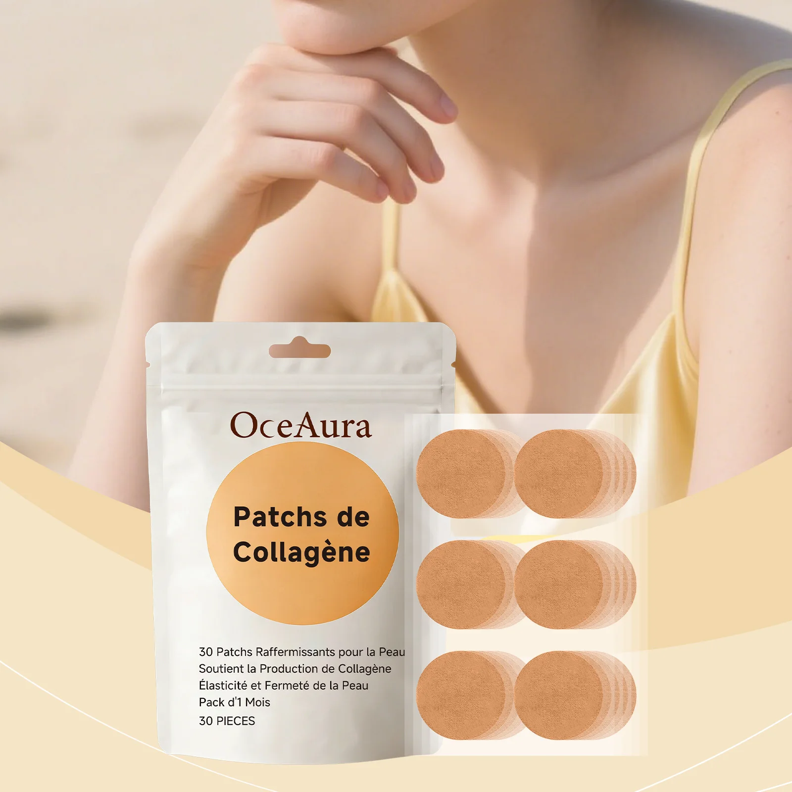 Collagen Soothing Patch – Daily Hydrating & Moisturizing Care,Nourishes for Soft, Smooth & Radiant Skin,Convenient & Easy-to-Use