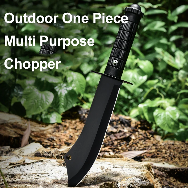 12.1 inch Military Tactical Knife with Scabbard Stainless Steel Outdoor Survival Knife for Self Defense Hiking Camping