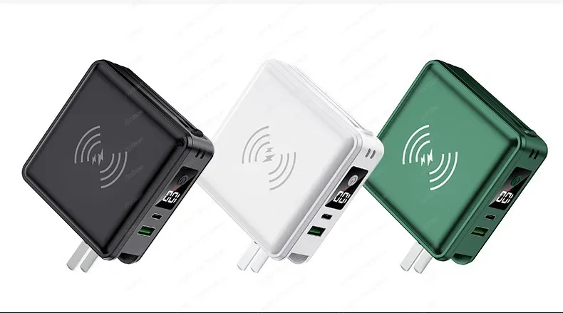 15000MA with plug bracket PD20W super fast charging wireless power bank mobile power supply