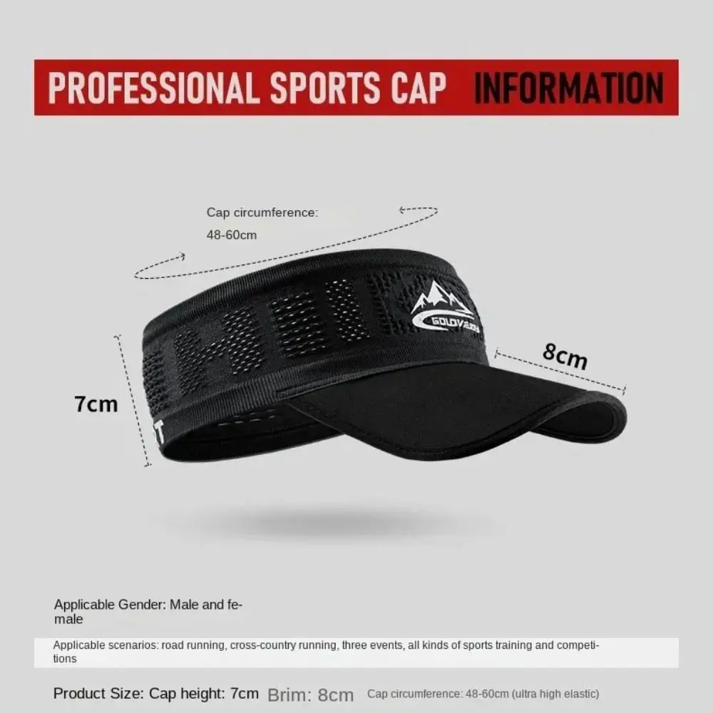 Casual Quick-drying Top Air Cap Breathable Anti-UV Running Hat Elastic Non-slip Cycling Cap Unisex