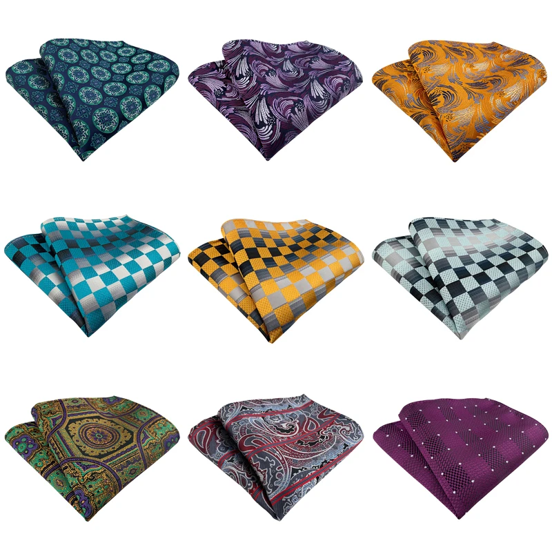 

Новый жаккардовый платок-паше для мужчин и женщин, с цветочным узором, для гентльменов, в клетку, подарок