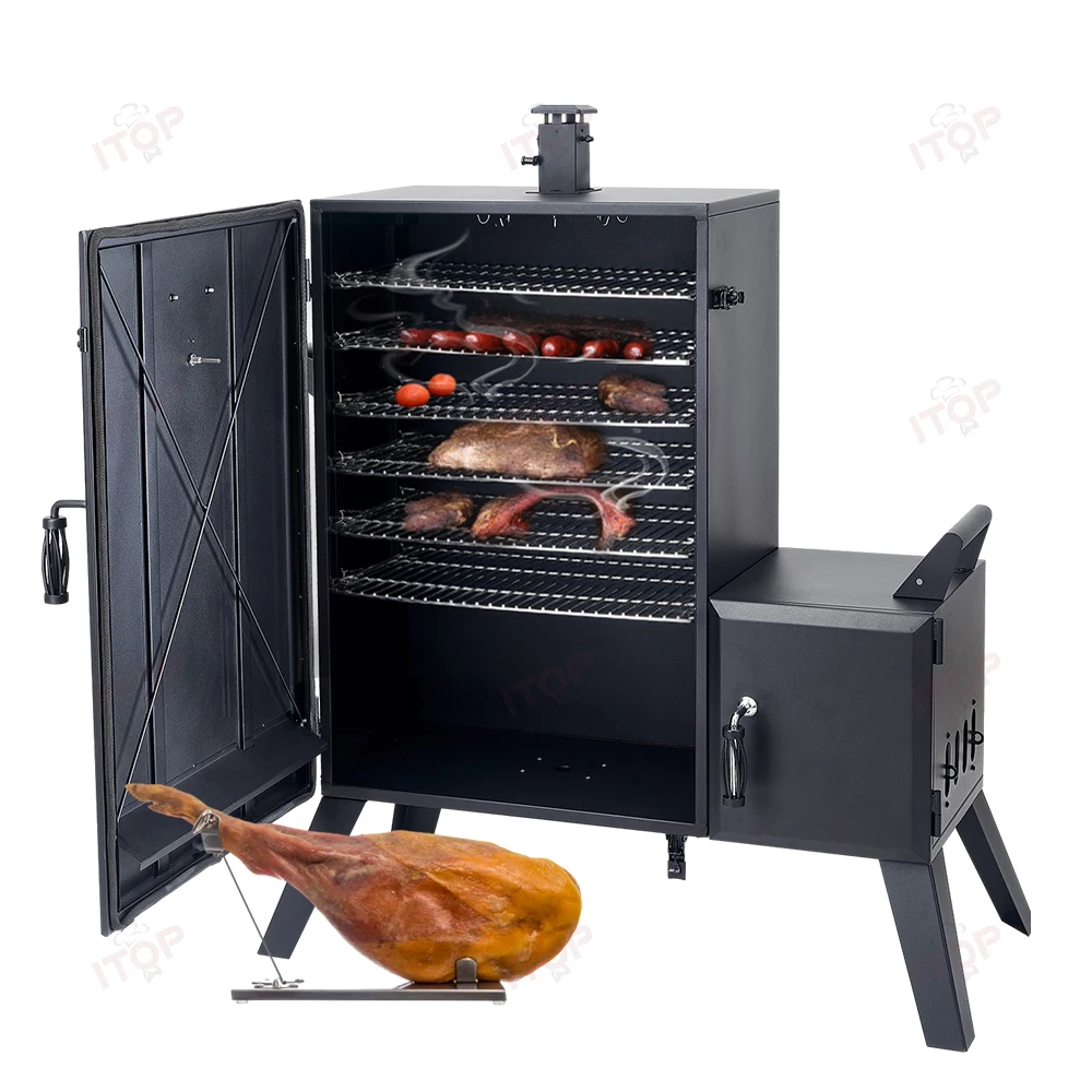

Gold Seller Wholesale Smoker Grills Outdoor Vertical Offset Charcoal Smoker Barbecue Grill